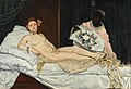 Olympia es un óleo realizado por el pintor francés Édouard Manet en 1863. Sus dimensiones son de 130,5 x 190 cm. Se expone en el Museo de Orsay, París. Por Édouard Manet
