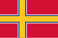 Finská národní a obchodní vlajka (1918) Poměr stran: 17:26