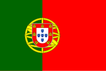 Bandera de l'armada de Portugal (igual que la bandera nacional)