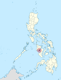 Mapa ng Pilipinas na magpapakita ng lalawigan ng Guimaras