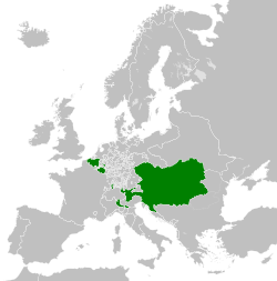 ハプスブルク帝国 ハプスブルク君主国の位置