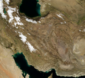 Satellite map of Iran