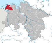 Der Landkreis Aurich in Niedersachsen