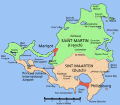 Mapa Sint Maarten