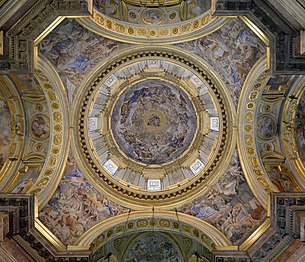 Lanfranco e Domenichino, Storie di san Gennaro, 1646 (interno della cupola di San Gennaro)