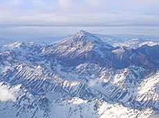 Aconcagua, Argentina, det høyeste fjellet i Amerika og i verden utenfor Himalaya.