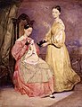 Florence Nightingale (12 mazzo 1820-13 agosto 1910) e a seu Frances Parthenope Nightingale, 1836