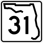 Straßenschild der Florida State Road 31