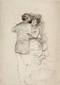 Студија со молив на Танц на село 1883, Академија на уметностите во Хонолулу