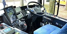Driver cockpit of Toyota Sora
