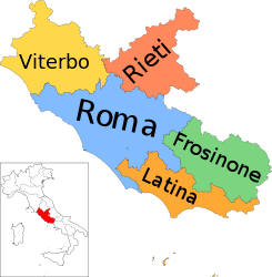 Lazio – Mappa