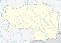Mapa konturowa Styrii, po prawej nieco na dole znajduje się punkt z opisem „Sankt Marein bei GrazSr. Marein bei Graz”