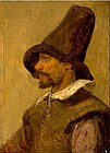 Adriaen Brouwer, Portret mężczyzny w szpiczastej czapce, ok. 1630