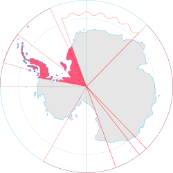 Location of British Antarctic Territory