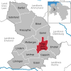 Lage der Stadt Cloppenburg im gleichnamigen Landkreis