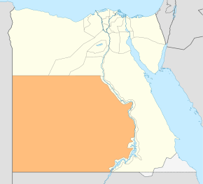 Harta guvernoratului Al Wadi al Jadid în cadrul Egiptului
