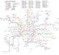 A map of planned Shanghai Metro expansions to 2020