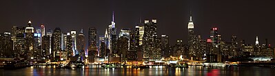 Midtown Manhattan as seen from Weehawken, New Jersey