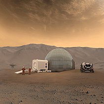 Desain Kubah Es Mars Langley untuk habitat Mars, 2010-an