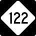 North Carolina Highway 122 marker