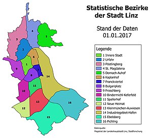 Karta gradskih distrikta