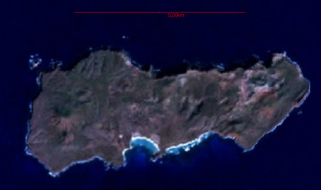 Imatge de satèl·lit de l'Illa de Clarion