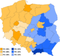 Zwycięzcy w poszczególnych okręgach w wyborach do Sejmu RP