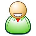 User with smile.svg