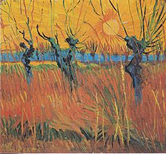 Salzes al capvespre, de Van Gogh, Arles (1888)