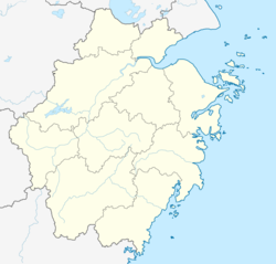 Ханчжоу. Карта розташування: Чжецзян