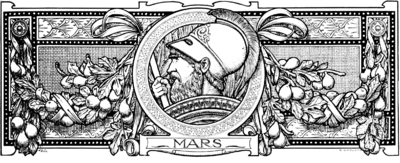 Gravure représentant Mars
