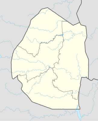 Mapa de localización de Suazilandia