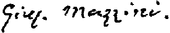 signature de Giuseppe Mazzini