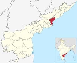 Location of కాకినాడ జిల్లా