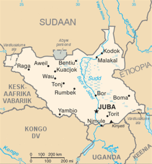 Лямбеширень Судан на карте