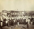 Reading the proclamation of annexation, Mr Lawe's house, Port Moresby, New Guinea, November 1884