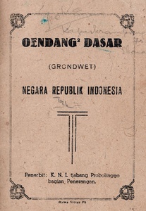 Oendang-Oendang Dasar Negara Republik Indonesia
