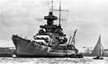 El acorazado Scharnhorst, hundido en la batalla.