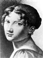 Charlotte Overbeck (Friedrich Overbeck, Sepia/Wasserfarben, 1806)