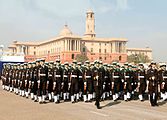 Indian Naval contingent marching on the Rajpath during Delhi Republic Day parade