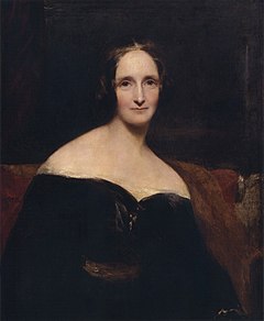 Mary Shelley, porträtterad 1840 av Richard Rothwell.