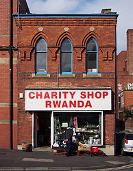 Charity shop in Avenham, Preston
