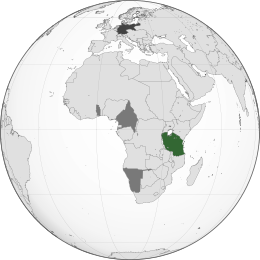 Africa Orientale Tedesca Schutzgebiet Deutsch-Ostafrika 1885-1919 - Localizzazione