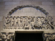 Scuola di biduino, portale da san leonardo al frigido, vicino massa carrara, c. 1170-80