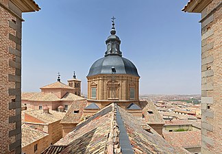 Roofs of Toledo seen from the towers of Church of San Ildefonso, Toledo, Spain