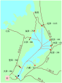江戸時代の琵琶湖の主要な港・航路と街道