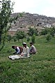 Афған мосолмандары намаҙ уҡый. Баги Бабур, Кабул