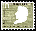 Segell alemany de 1956 que commemora el 100è aniversari de la mort de Heine