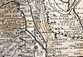 Muntanja u Monasteru David-Gareja (Mont Gouredgia) kif muri fuq il-mappa tal-1723 minn Guillaume Delisle u Sulkhan-Saba Orbelian