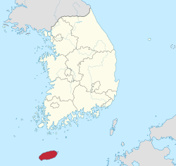 Location of Jeju Province